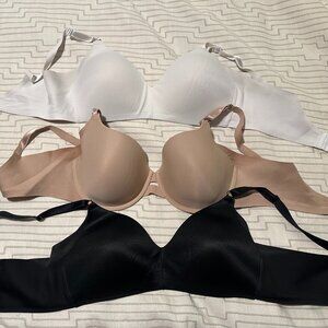Warner's Bra Bundle 36D No Side Effects- 2 Wireless and 1 Wired